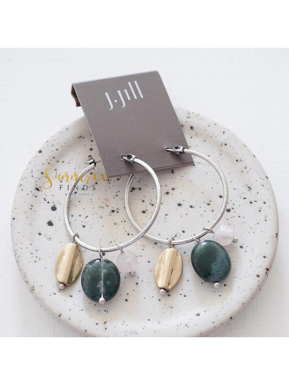 J.Jill Tranquil Garden Semiprecious Hoop Earrings